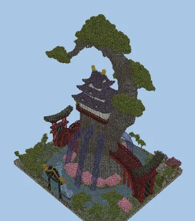 Wano Flower Capital One Piece Style Minecraft schematic preview