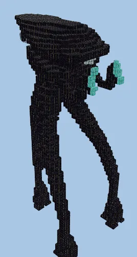 War of the Worlds Tripod Minecraft schematic