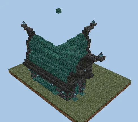 Warped Village House Three Minecraft schematic