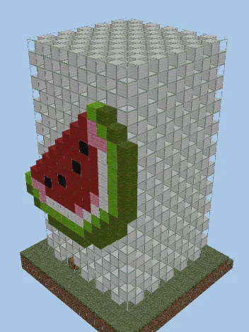 Simple Watermelon Farm Minecraft schematic