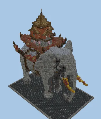 Whimsical Elephant House Minecraft schematic preview