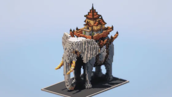 Whimsical Elephant House Minecraft schematic