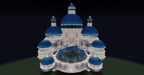 White Palace Japanese Castle Minecraft schematic