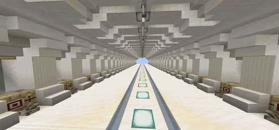 White Trading Hall Design Minecraft schematic