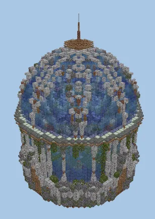 Wilderness Garden Enclosure Minecraft schematic