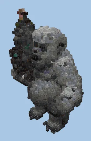 Winter Yeti Statue Minecraft schematic