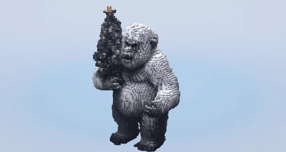 Winter Yeti Statue Minecraft schematic