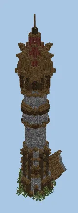 Wizard Tower Structure Minecraft schematic