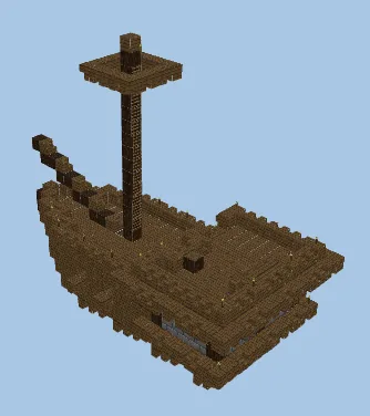 Wooden End Boat Minecraft schematic preview