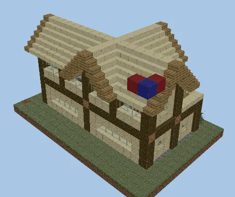 Wooden Starter Home For Two Minecraft schematic preview