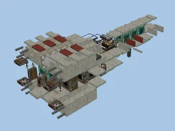 X-Wing Starfighter Build Minecraft schematic