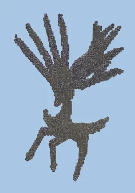 Xerneas Pokemon Stone Statue Minecraft schematic preview