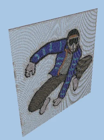 Yair the Exterminator Pixel Art Minecraft schematic preview