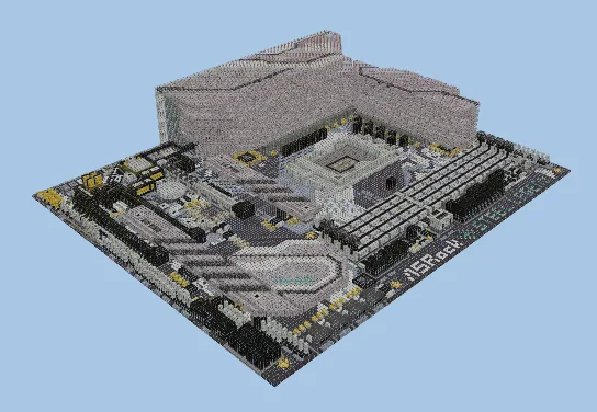 Z690 Steel Legend WiFi 6E D5 Motherboard Minecraft schematic
