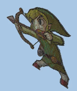 Zelda Wind Waker Link Statue Minecraft schematic
