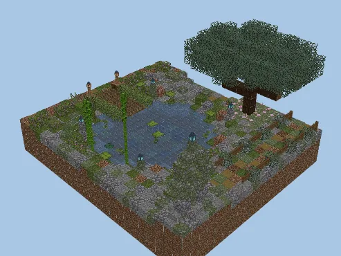Zen Garden Oasis Minecraft schematic